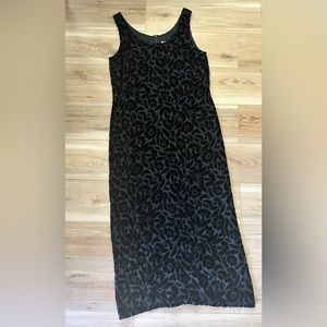 Vintage Express Floral Design Maxi Dress 9/10